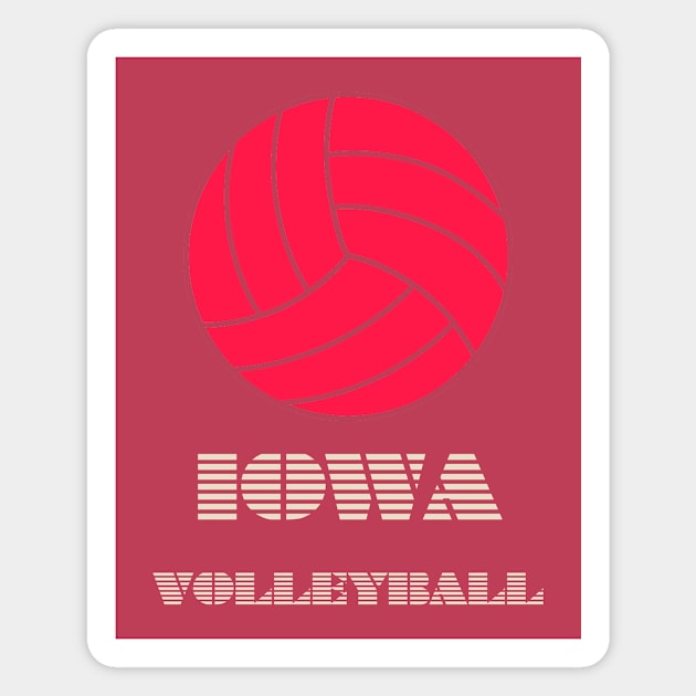 Iowa volleyball Magnet by Grigory